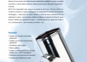 AN PLUS canne fumarie in acciaio inox monoparete